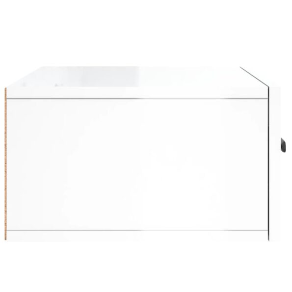 vidaXL Nástenné nočné stolíky 2 ks lesklé biele 35x35x20 cm – Obrázok 8