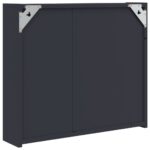 vidaXL Kúpeľňová zrkadlová skrinka s LED svetlom šedá 60x13x52 cm – Obrázok 8