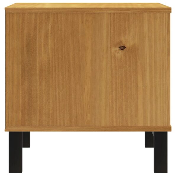 vidaXL Príručný stolík FLAM 50x50x50 cm, borovicový masív – Obrázok 6