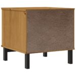 vidaXL Príručný stolík FLAM 50x50x50 cm, borovicový masív – Obrázok 7