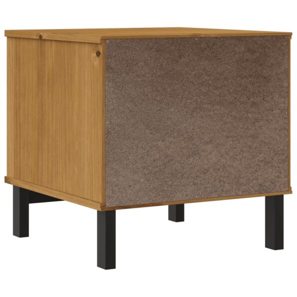 vidaXL Príručný stolík FLAM 50x50x50 cm, borovicový masív – Obrázok 7