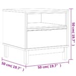 vidaXL Príručný stolík FLAM 50x50x50 cm, borovicový masív – Obrázok 10