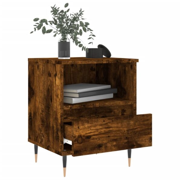 vidaXL Nočný stolík dymový dub 40x35x50 cm kompozitné drevo – Obrázok 4