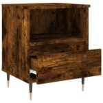 vidaXL Nočný stolík dymový dub 40x35x50 cm kompozitné drevo – Obrázok 6