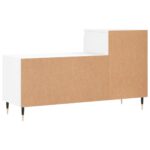 vidaXL Botník biely 102x36x60 cm spracované drevo – Obrázok 8
