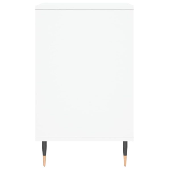vidaXL Botník lesklý biely 102x36x60 cm spracované drevo – Obrázok 5