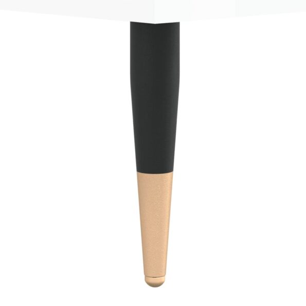 vidaXL Botník lesklý biely 102x36x60 cm spracované drevo – Obrázok 8