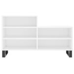 vidaXL Botník biely 102x36x60 cm spracované drevo – Obrázok 4