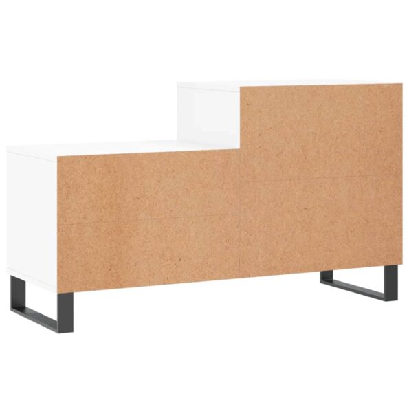 vidaXL Botník biely 102x36x60 cm spracované drevo – Obrázok 6