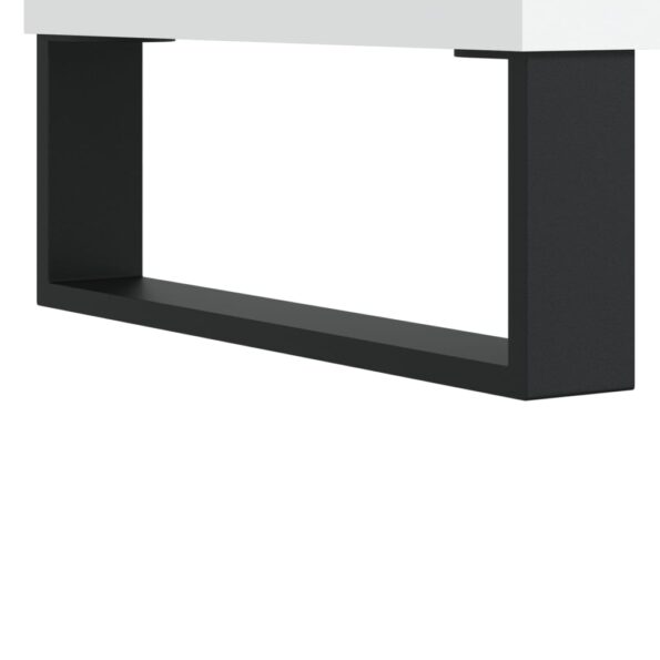 vidaXL Botník biely 102x36x60 cm spracované drevo – Obrázok 8