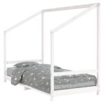 vidaXL Rám detskej postele biely 90x190 cm masívna borovica – Obrázok 2