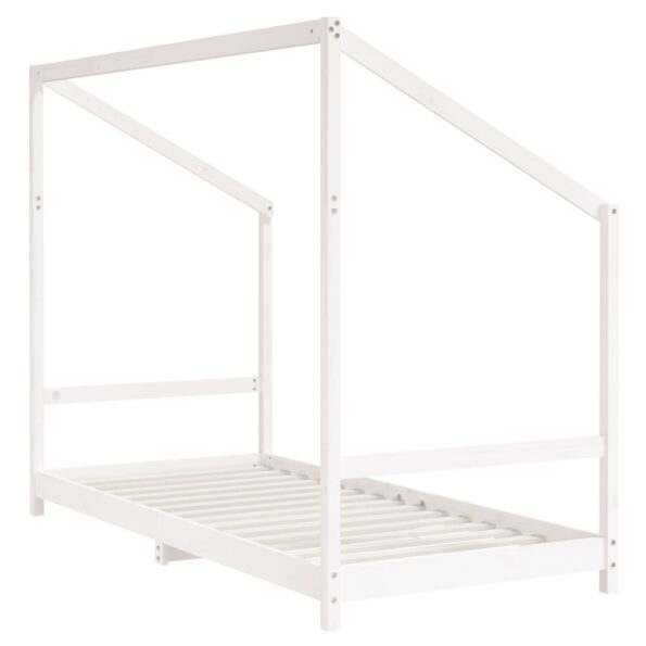 vidaXL Rám detskej postele biely 90x190 cm masívna borovica – Obrázok 6