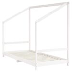 vidaXL Rám detskej postele biely 2x(90x200) cm masívna borovica – Obrázok 4