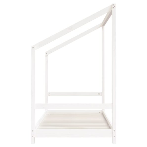 vidaXL Rám detskej postele biely 2x(90x200) cm masívna borovica – Obrázok 5