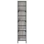 vidaXL Knižnica sivá sonoma 78,5x33x153 cm kompozitné drevo – Obrázok 5