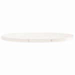 vidaXL Stolová doska okrúhla biela Ø90x3 cm masívna borovica – Obrázok 4
