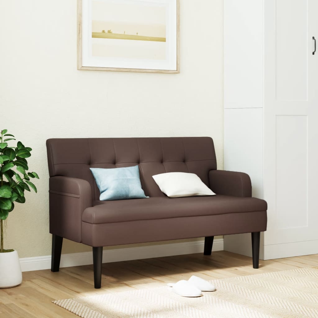 VXL8721012198555_m_en_hd_1.jpg vidaXL Lavička s operadlom hnedá 112x65,5x75 cm umelá koža – Obrázok 1