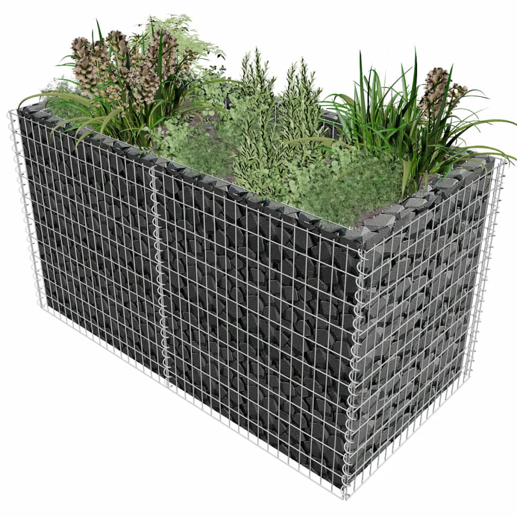 VXL8718475519867_m_en_hd_1.jpg vidaXL Gabiónový vyvýšený záhon, oceľ 180x90x100 cm, strieborný – Obrázok 1
