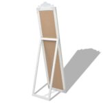 vidaXL Samostatne stojace zrkadlo v barokovom štýle 160x40 cm, biele – Obrázok 5