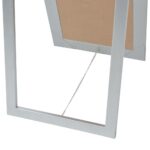 vidaXL Samostatne stojace zrkadlo, barokový štýl, 160x40cm, strieborné – Obrázok 6