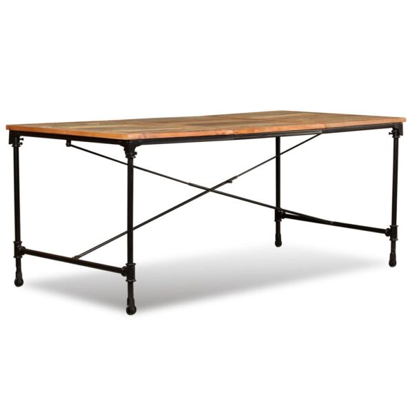 vidaXL Jedálenský stôl, recyklovaný masív 180 cm – Obrázok 7