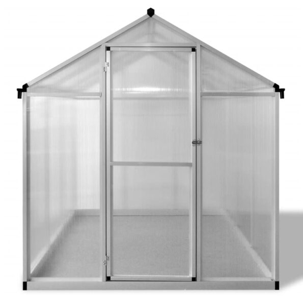 vidaXL Skleník, spevnený hliník 3,46 m² – Obrázok 5