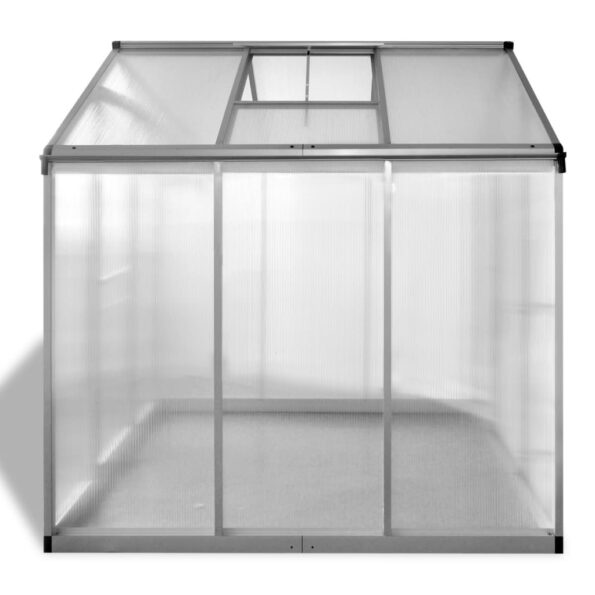 vidaXL Skleník, spevnený hliník 3,46 m² – Obrázok 6