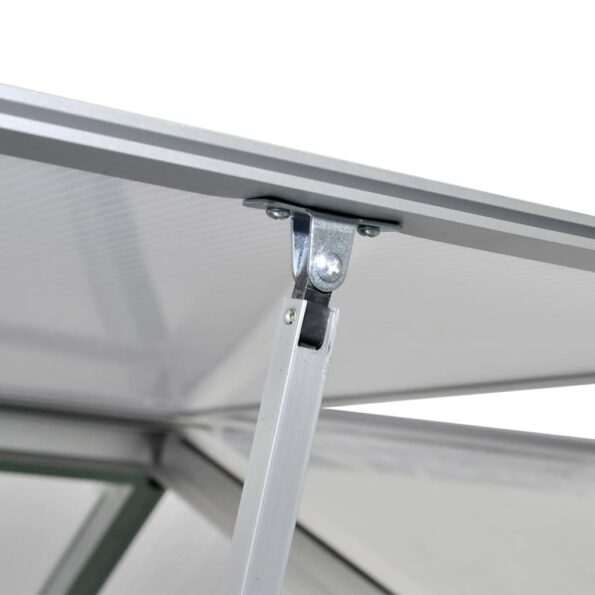 vidaXL Skleník, spevnený hliník 3,46 m² – Obrázok 7