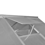 vidaXL Skleník, spevnený hliník 3,46 m² – Obrázok 9