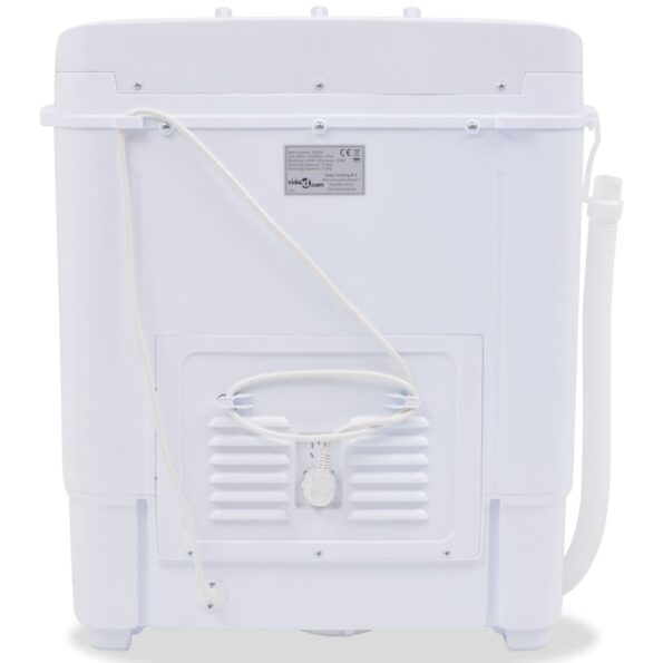 vidaXL Mini práčka s dvojitou nádobou, 5,6 kg – Obrázok 3