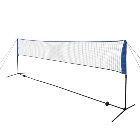 vidaXL Bedmintonová sada siete a košíkov, 500x155 cm – Obrázok 2