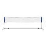 vidaXL Bedmintonová sada siete a košíkov, 500x155 cm – Obrázok 3