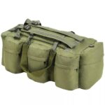 vidaXL Športová taška 3 v 1, army štýl 45 l, olivovo zelená