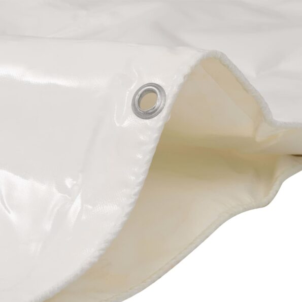 vidaXL Celta 650 g/m², 4x5 m, biela – Obrázok 2