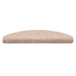 vidaXL Schodové rohože, samolepiace, 15 ks, 65x21x4 cm, svetlohnedé, polkruhové, veľké – Obrázok 4