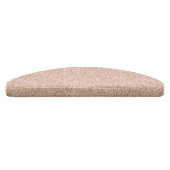 vidaXL Schodové rohože, samolepiace, 15 ks, 65x21x4 cm, svetlohnedé, polkruhové, veľké – Obrázok 4