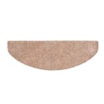 vidaXL Schodové rohože, samolepiace, 15 ks, 65x21x4 cm, svetlohnedé, polkruhové, veľké – Obrázok 5
