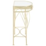vidaXL Bočný stolík vo francúzskom štýle kovový 82x39x76 cm zlatý – Obrázok 3