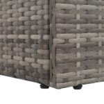 vidaXL Záhradná posteľ sivá 195x60 cm polyratan – Obrázok 5