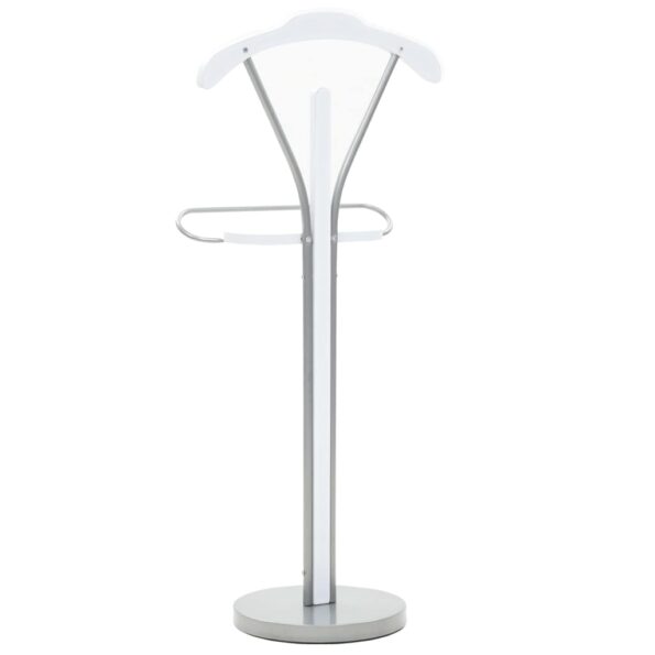 vidaXL Stojan na oblek 45x35x107 cm, biely – Obrázok 4