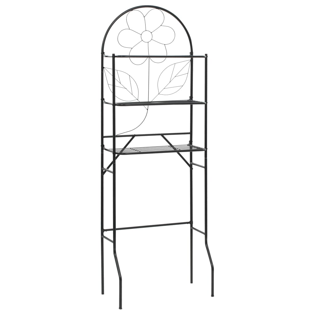 VXL8718475613183_a_en_hd_1.jpg vidaXL Regál nad WC, čierny 60x33x174 cm – Obrázok 1
