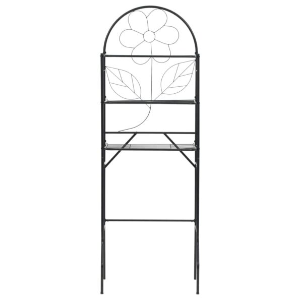 vidaXL Regál nad WC, čierny 60x33x174 cm – Obrázok 2