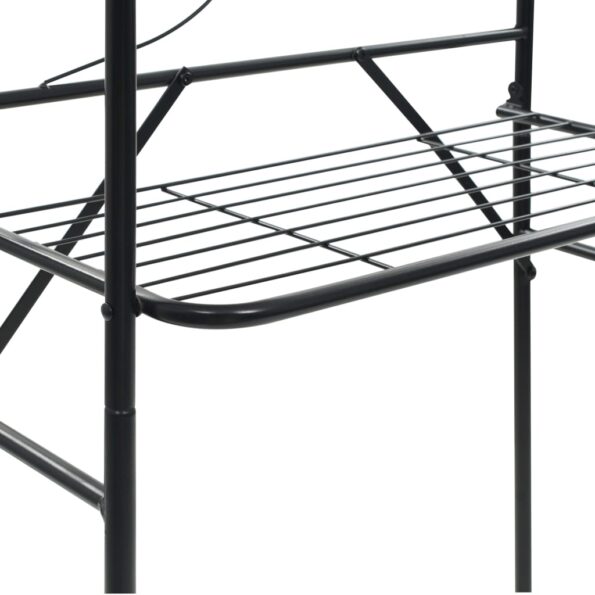 vidaXL Regál nad WC, čierny 60x33x174 cm – Obrázok 6