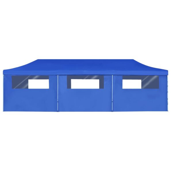 vidaXL Skladací párty stan s 8 bočnými stenami 870x291x315 cm modrý – Obrázok 6