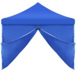 vidaXL Skladací párty stan s 8 bočnými stenami 870x291x315 cm modrý – Obrázok 7