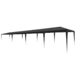 vidaXL Párty stan 3x12 m, PE, antracitový