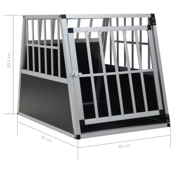 vidaXL Prepravka pre psa s jednými dvierkami 65x91x69,5 cm – Obrázok 11
