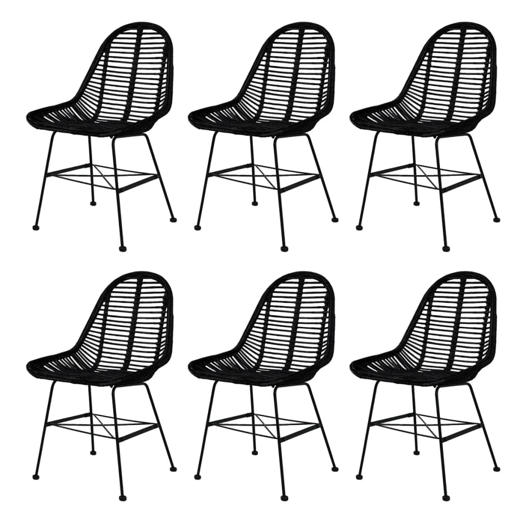 VXL8718475716396_a_en_hd_1.jpg vidaXL Jedálenské stoličky 6 ks, čierne, prírodný ratan – Obrázok 1