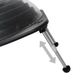vidaXL Solárny ohrievač vody v bazéne 75x75x36 cm HDPE a hliník – Obrázok 5