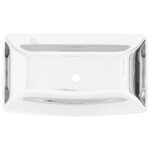 vidaXL Umývadlo 71x38x13,5 cm keramické strieborné – Obrázok 3